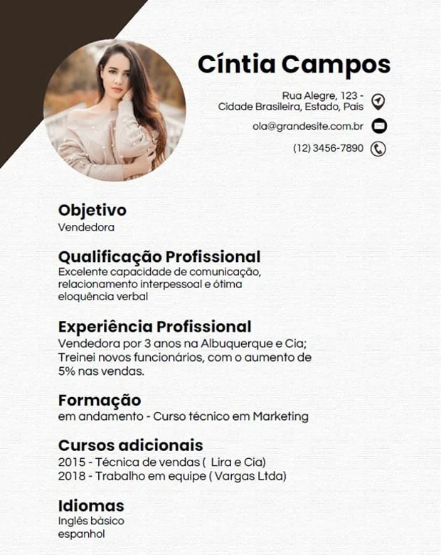 Currículo A4 Cíntia Campos simples marrom 620x780 WEBP